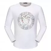 manches longues t shirt versace multicolore white medusa round